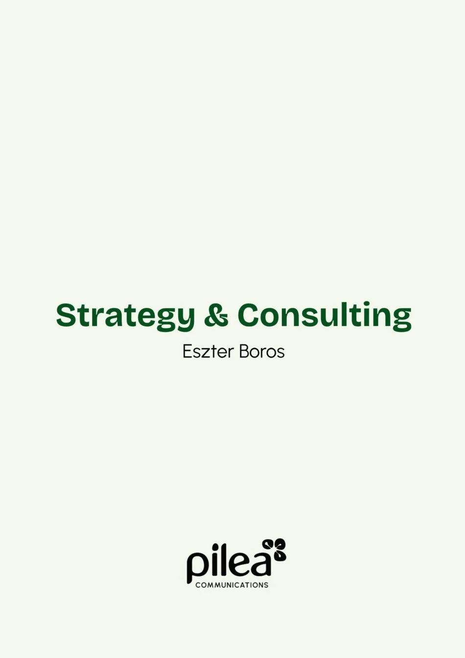 Eszter – communication consulting